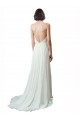 Shop Spaghetti Straps V-Neck A-Line Chiffon Beach Wedding Dress Toronto