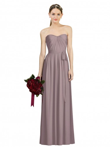 Shop Sweetheart Neckline Long Full Length Chiffon Bridesmaid Dress Toronto
