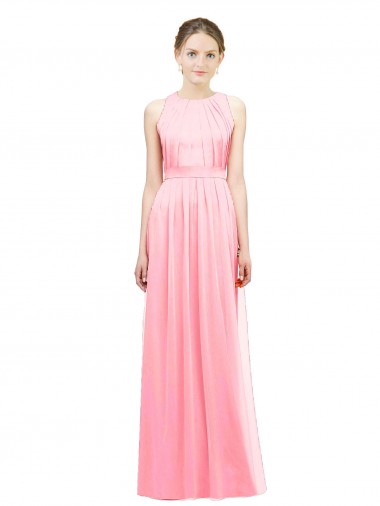 Shop Sleek Halter Neck Chiffon Bridesmaid Dress  Toronto