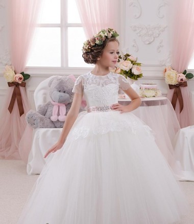 Shop Ivory Ball Gown Sweetheart Sleeveless Long Flower Girl Dress Toronto