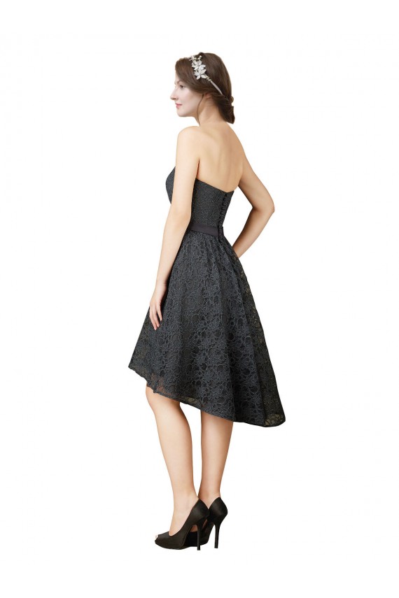 Shop Lace Cocktail Bridesmaid Dress with Hi-Low Hemline Toronto