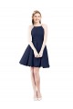 Shop Halter Neck Short Knee Length Satin Cocktail Bridesmaid Dress Toronto