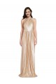 Shop Floor Length Halter Neck Sparkling Formal Sequin Bridesmaid Dress / Prom Dress with Pleats Toronto