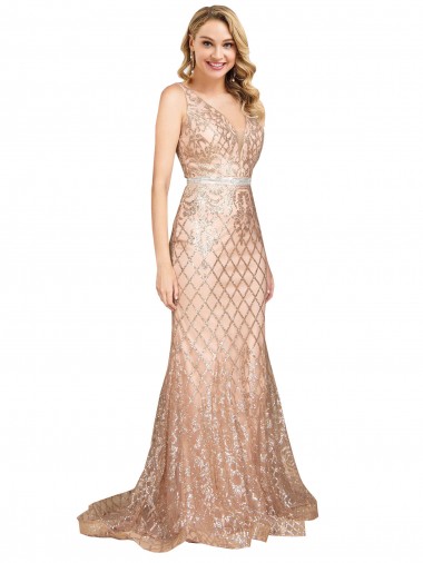 Shop Sleek Long Mermaid Formal Sparkling Sequin Bridesmaid Dress / Prom Dress Toronto