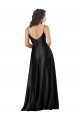 Shop Full Length V-Neckline Formal Silky Satin Bridesmaid Dress / Prom Dress with Full Skirt Toronto
