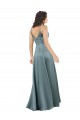 Shop Formal Silky Satin Floor-Length Long Bridesmaid Dress / Prom Dress with V-Neckline Toronto