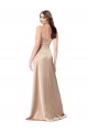 Shop Formal Silky Satin Bridesmaid Dress / Prom Dress with Draped Surplice Bodice Toronto