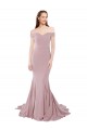 Shop Off the Shoulder Mermaid Long Sweep Train Bridesmaid Dress / Prom Dress Toronto