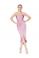 Shop High Neck Spaghetti Straps Short Formal Cocktail Crepe Bridesmaid Dress / Prom Dress Toronto