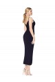 Shop High Neck Spaghetti Straps Formal Crepe Short Cocktail Wrap Bridesmaid Dress / Prom Dress Toronto