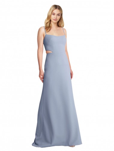 Shop Feminine Scoop Neckline Long Crepe Slip Bridesmaid Dress / Prom Dress  Toronto