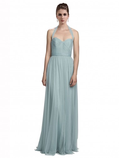 Shop Halter Ruched Sweetheart Neckline Tulle Bridesmaid Dress Toronto