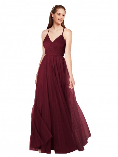 Shop Beach-inspired Sweetheart Tulle Long Bridesmaid Dress Toronto